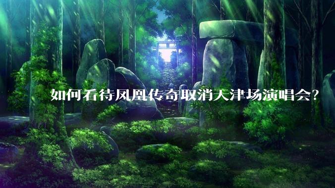 如何看待凤凰传奇取消天津场演唱会？